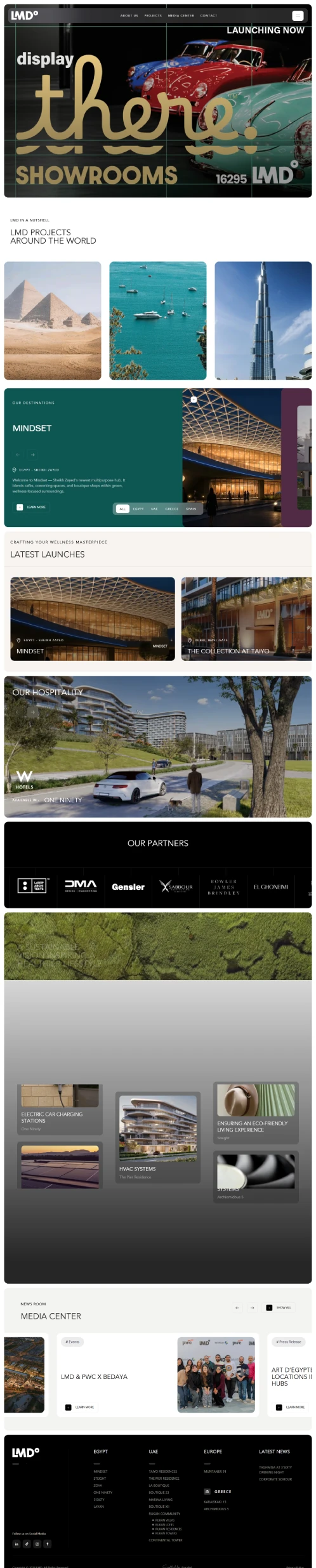 LMD Egypt website screenshot