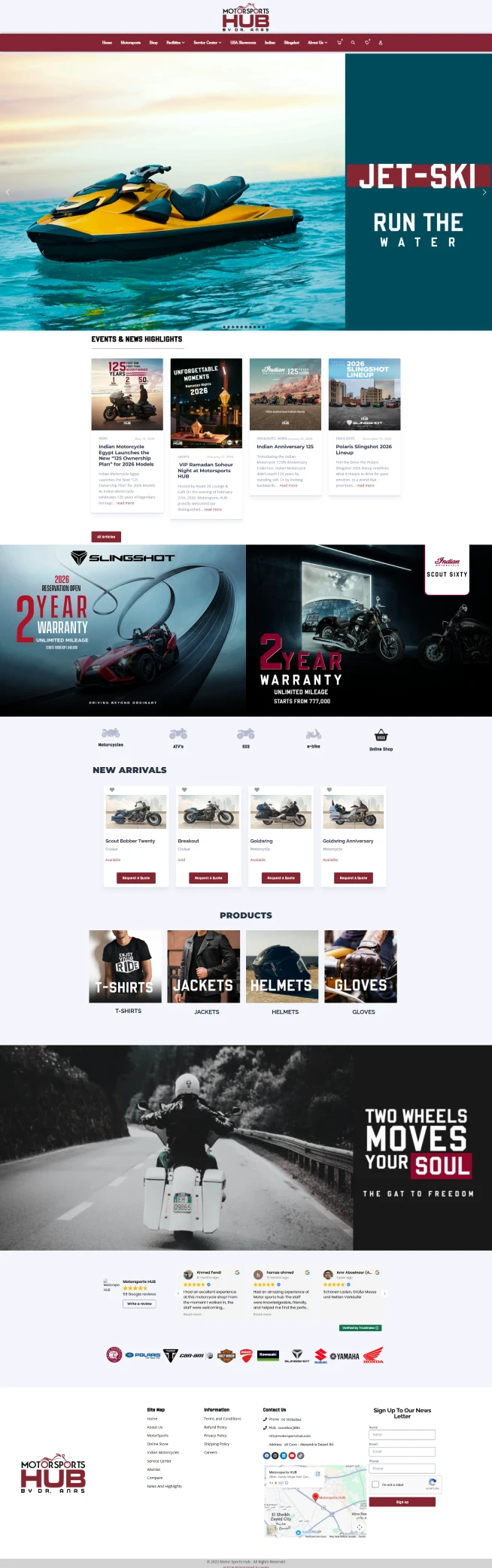 Motorsports Hub website screenshot